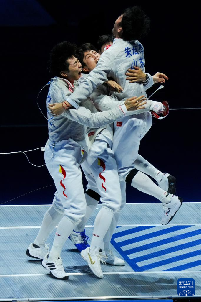 全运会|击剑——男子佩剑团体金牌赛:山东队夺冠
