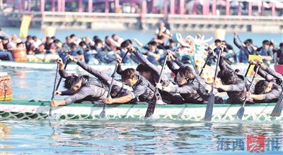 厦门在集美龙舟池举办首届龙舟公开赛