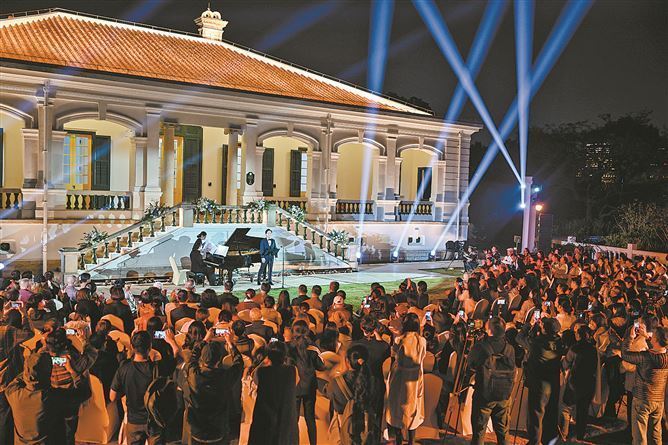 廖昌永领衔 庭院音乐会奏响“音乐之岛”