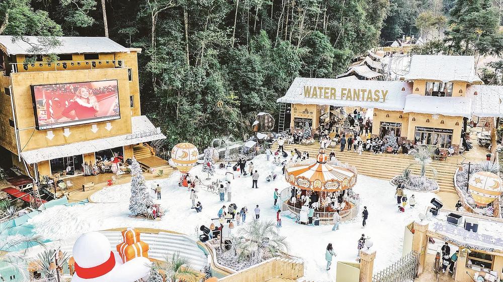 培斜森林雪乡冰雪乐园 （新罗区融媒体中心供图）