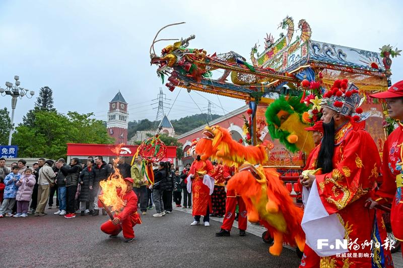 连江仁山拉线狮带来地道年味