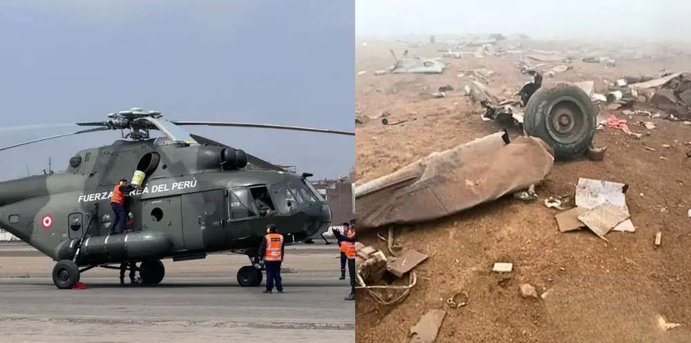 秘鲁一架军用直升机坠毁 机上15人全部遇难