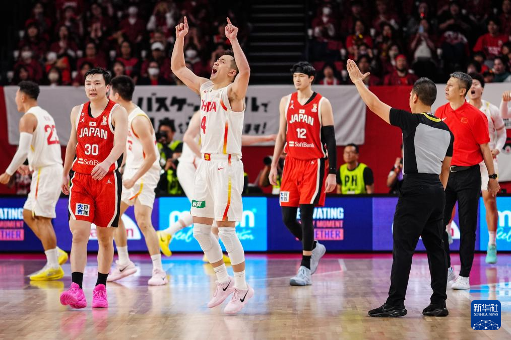 篮球世界杯预选赛:中国队胜日本队