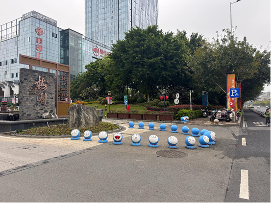 太萌了！福州这家酒店的“石墩子”和“大柚子”火了