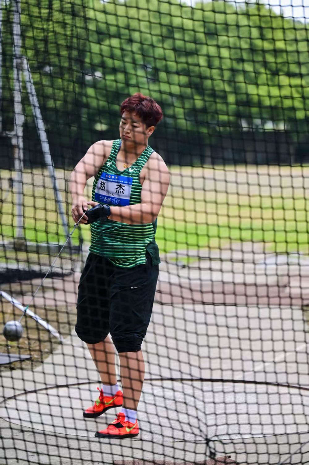 全国田径投掷项群赛:链球名将赵杰刷新个人最好成绩