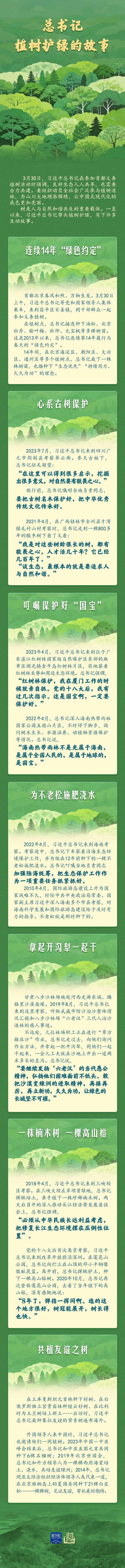 学习新语｜总书记植树护绿的故事