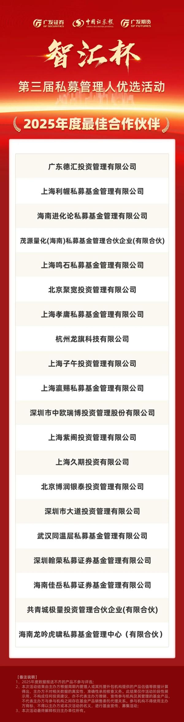 
中山大学肿瘤防治中心郭琤琤夏雯邱妙珍候雪刘寿生董军黄牛挂号电话广发证券第三届“智汇杯”2025年私募管理人优选结果揭晓