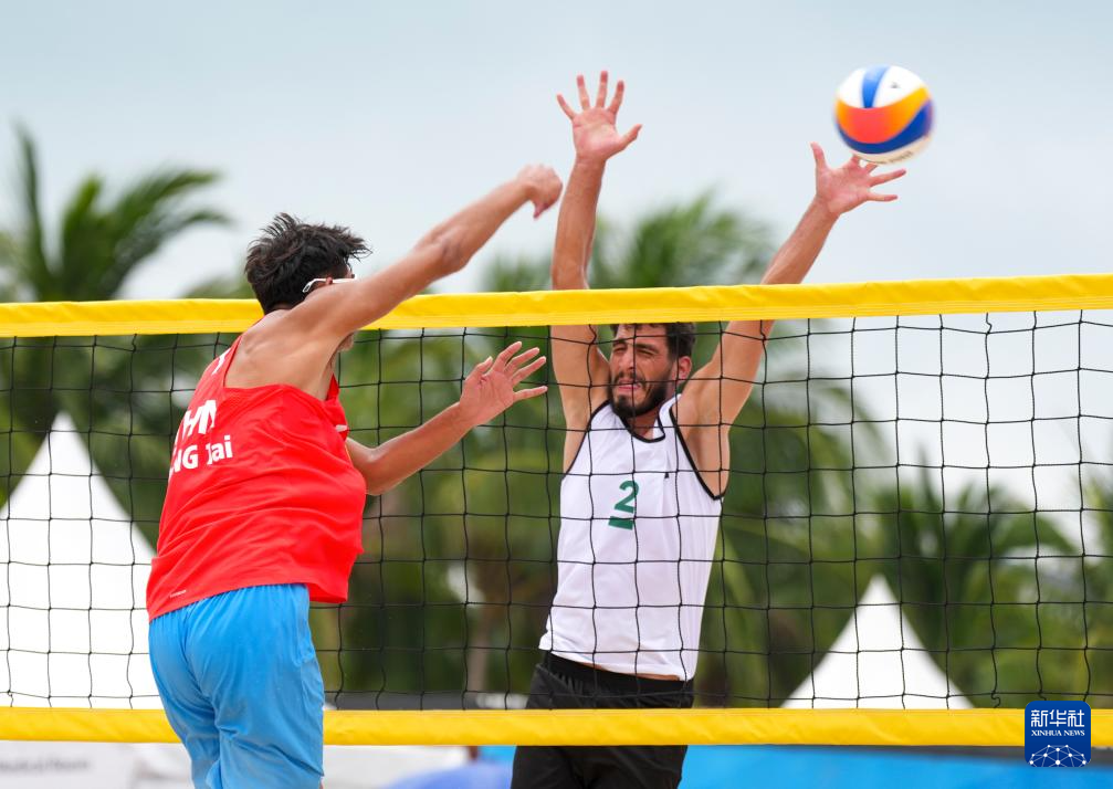 亚沙会｜沙滩排球男子小组赛：中国组合胜叙利亚组合
