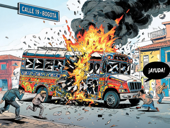 哥伦比亚巴士爆炸事件一名主要嫌疑人被捕