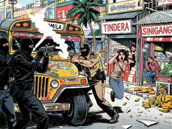 菲律宾首都街头发生拦车枪击案致2人死亡