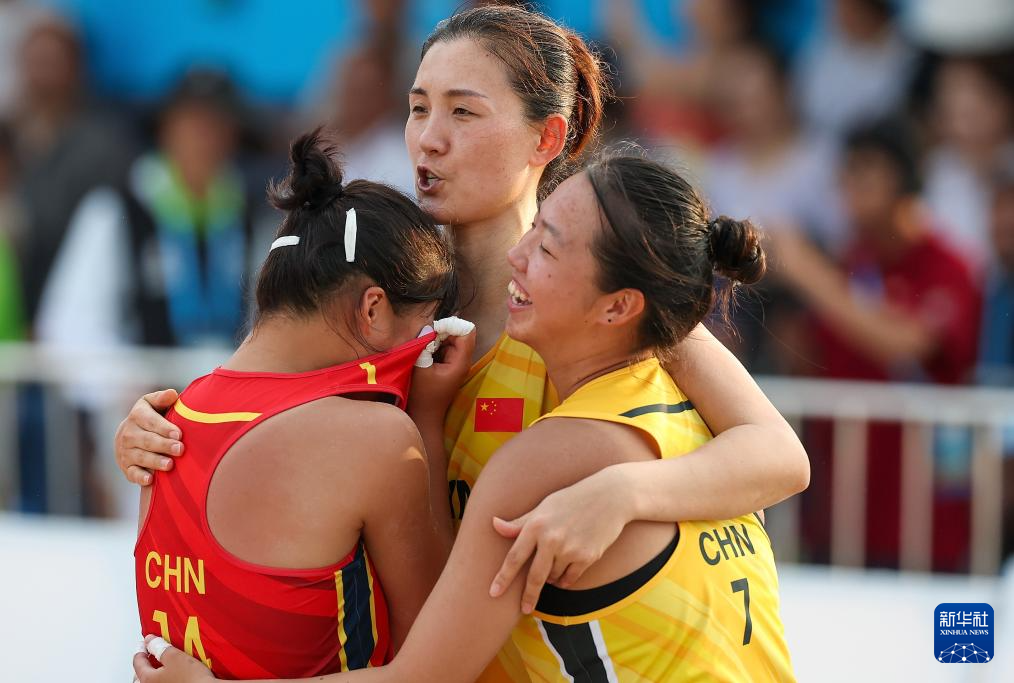 亚沙会｜沙滩手球女子半决赛：中国队晋级决赛