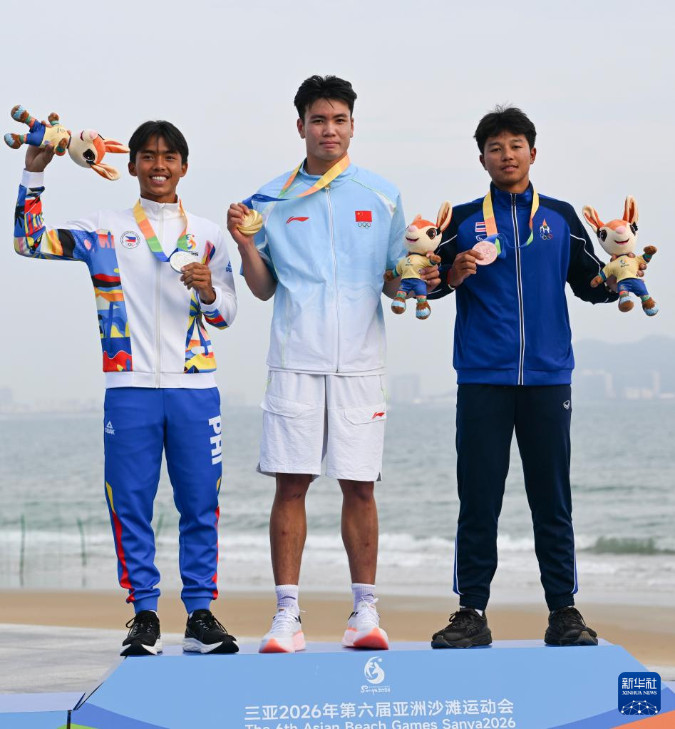 亚沙会丨帆船男子水翼帆板级：中国选手王壹国夺冠