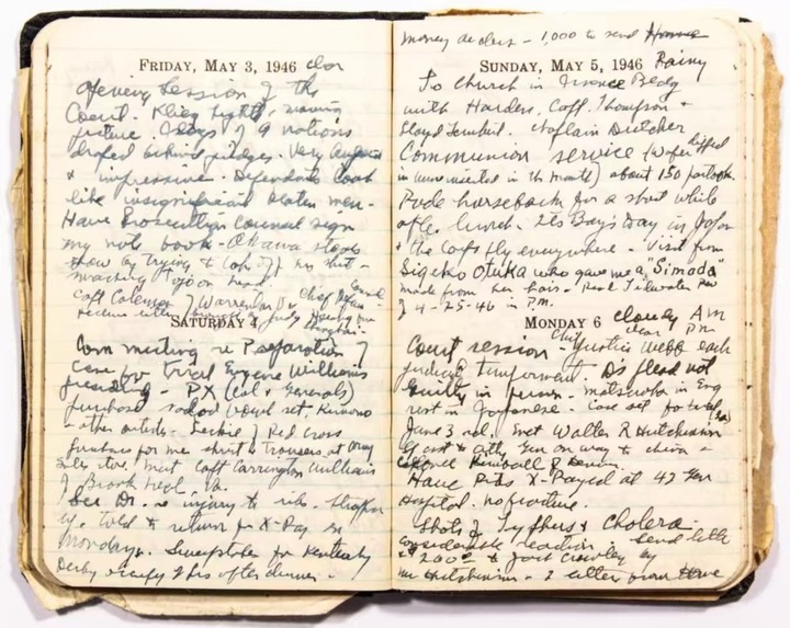 东京审判美副检察官萨顿亲笔日记重返南京