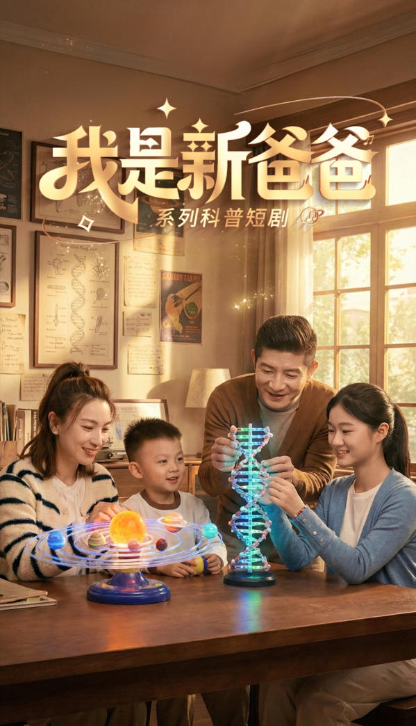 定档2月14日！福建首部亲子科普微短剧《我是新爸爸》即将上线
