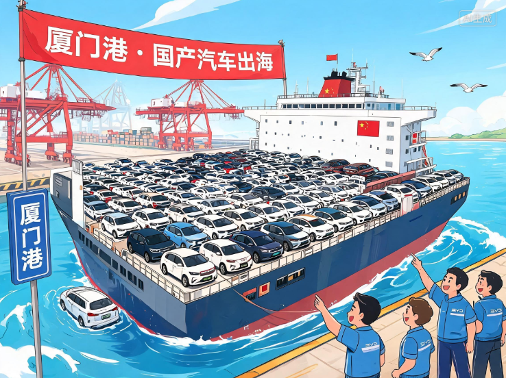 厦门港国产汽车出海势头强劲