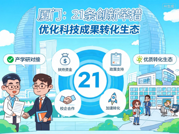 厦门：21条创新举措 优化科技成果转化生态