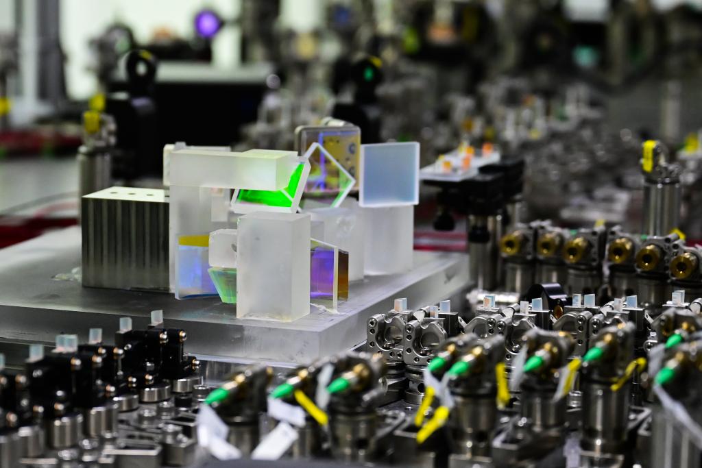 4月10日拍摄的&ldquo;九章四号&rdquo;量子计算原型机局部。新华社记者 周牧 摄