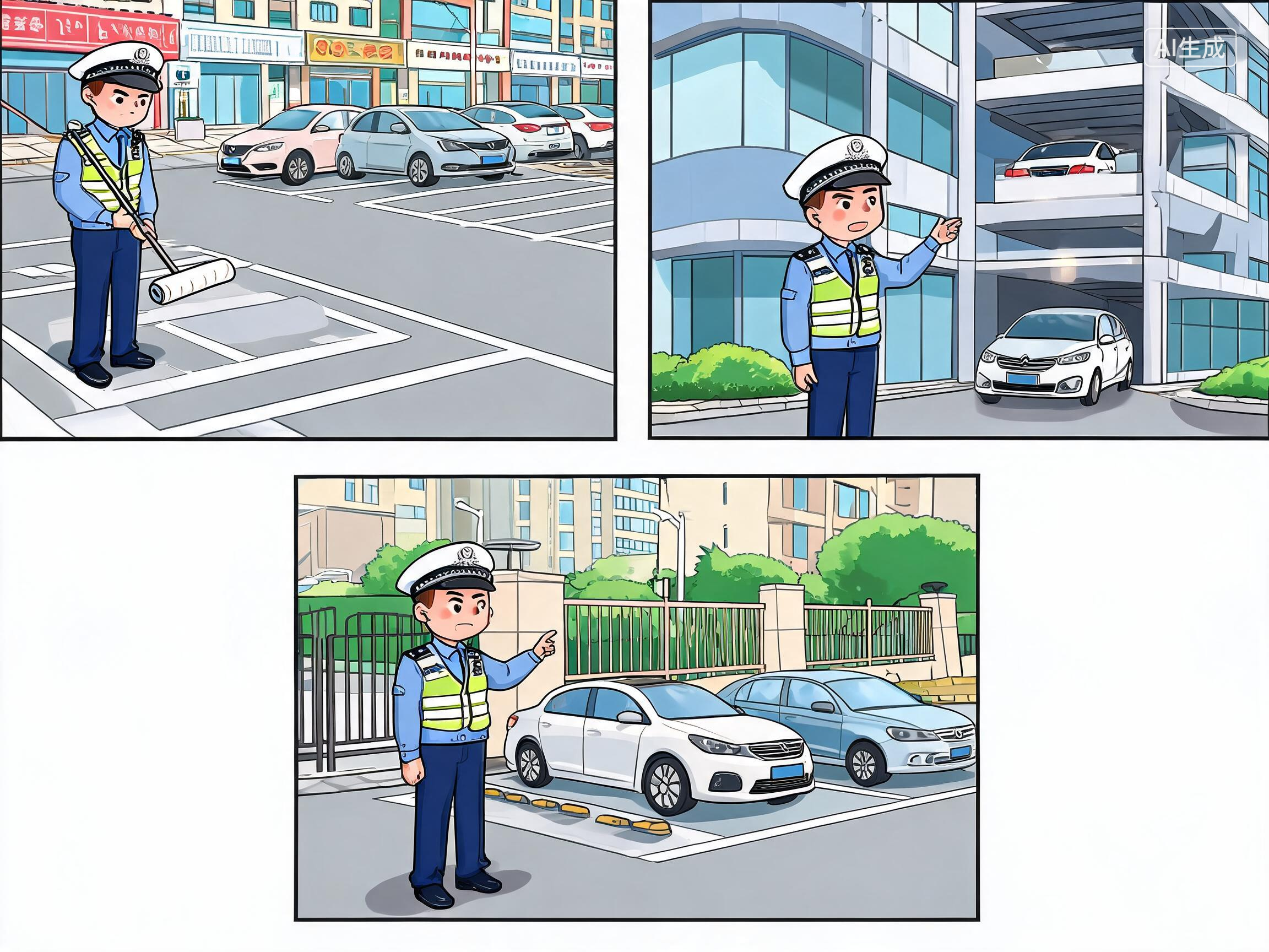 闽清交警“组合拳” 破解城区“停车难”