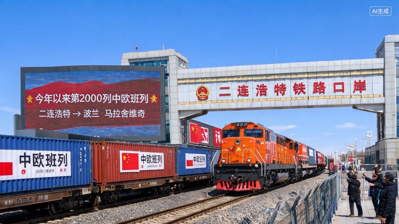 中欧班列中通道今年通行量突破2000列