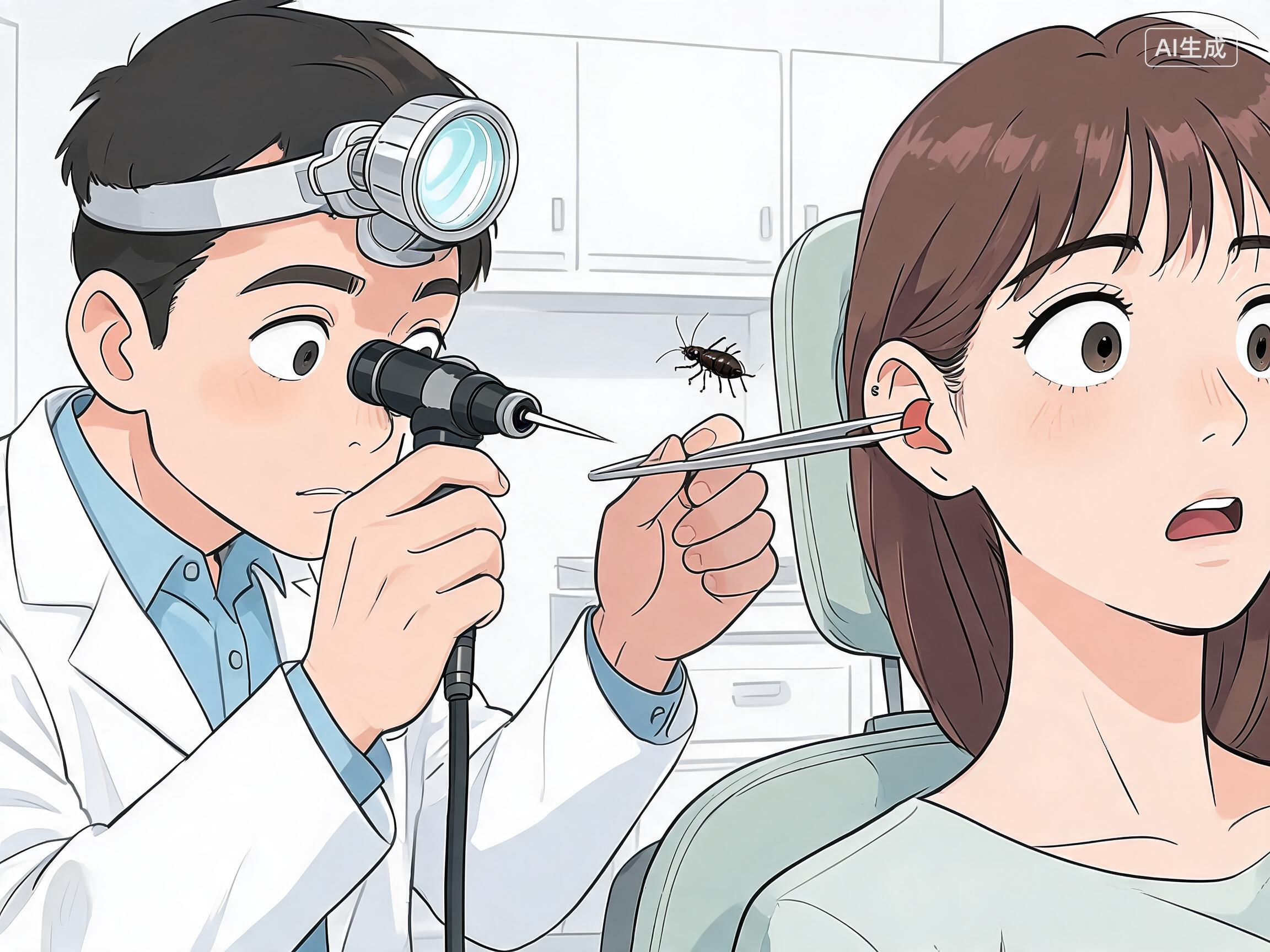 耳朵里进了虫子怎么办?医生:千万别乱掏