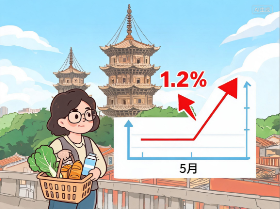 泉州市区居民消费价格5月同比上涨1.2%