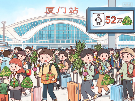 端午假期 厦门火车站预计发送旅客52万人次