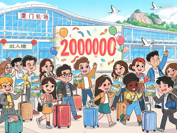 厦门机场口岸今年来出入境旅客量突破200万人次 游中国来厦门今年更热门