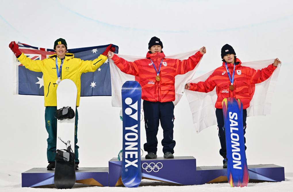 冬奥会丨单板男子U池：日本选手摘金 王梓阳列第九