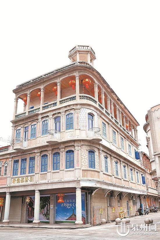 百年洋楼焕新颜 泉州市区中山南路刘胜裕总行修缮工程基本完工