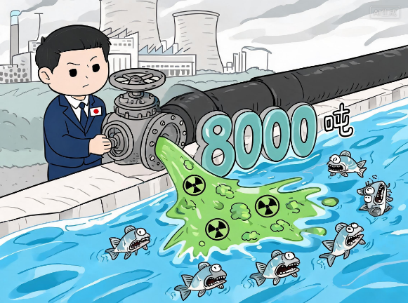日本本轮核污染水排放量近8000吨