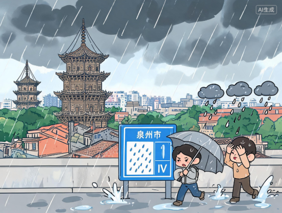 泉州市发布暴雨预警Ⅳ级 今起三天有明显降水